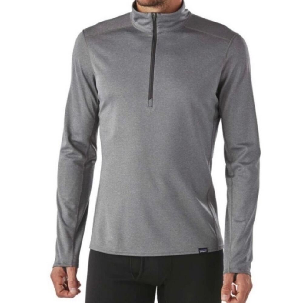 Patagonia Men’s Capilene®‎ Midweight Zip-Neck Pullover in Gray (NWT) - size S
